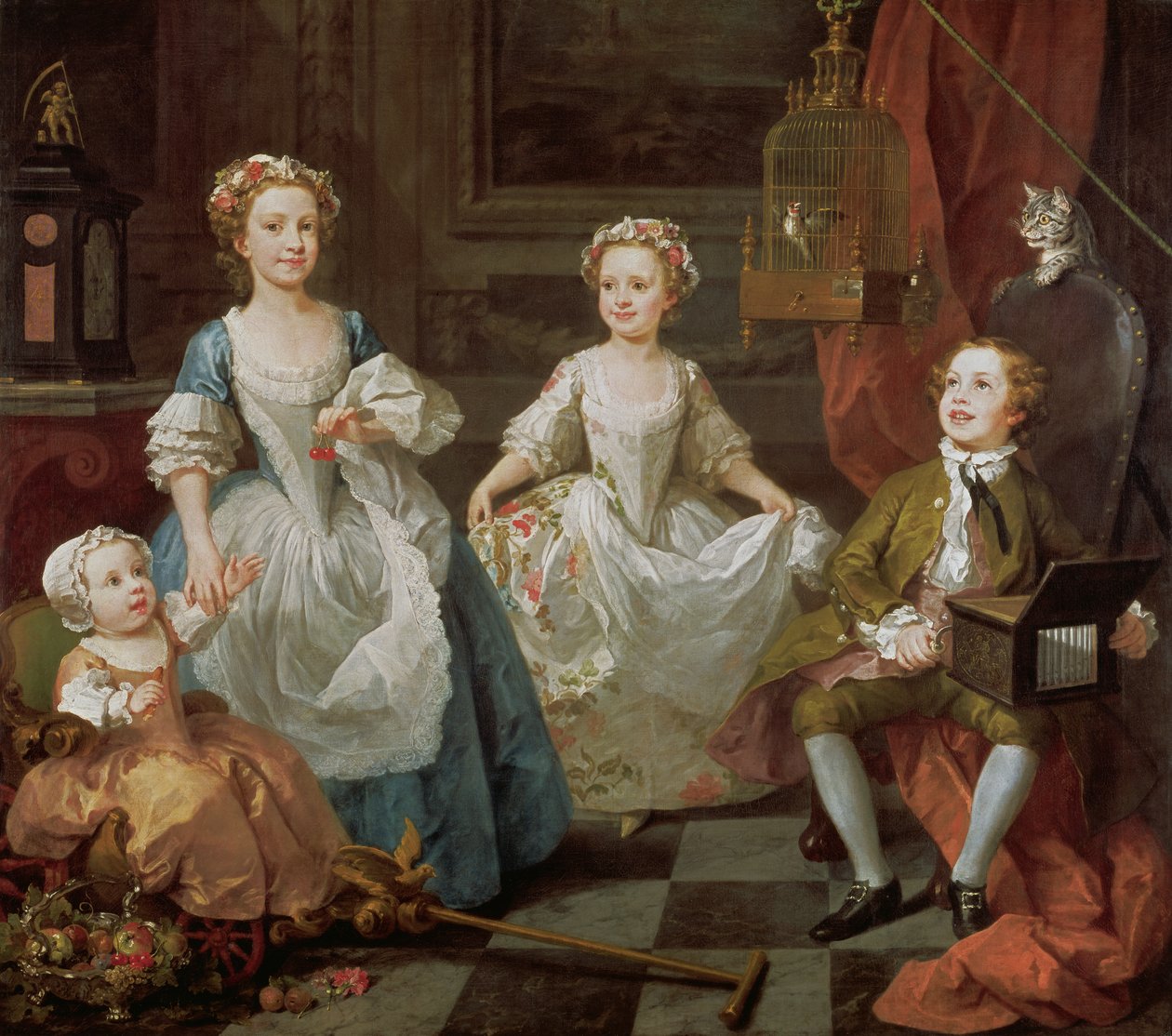 A Graham-gyermekek, 1742 alkotó: William Hogarth