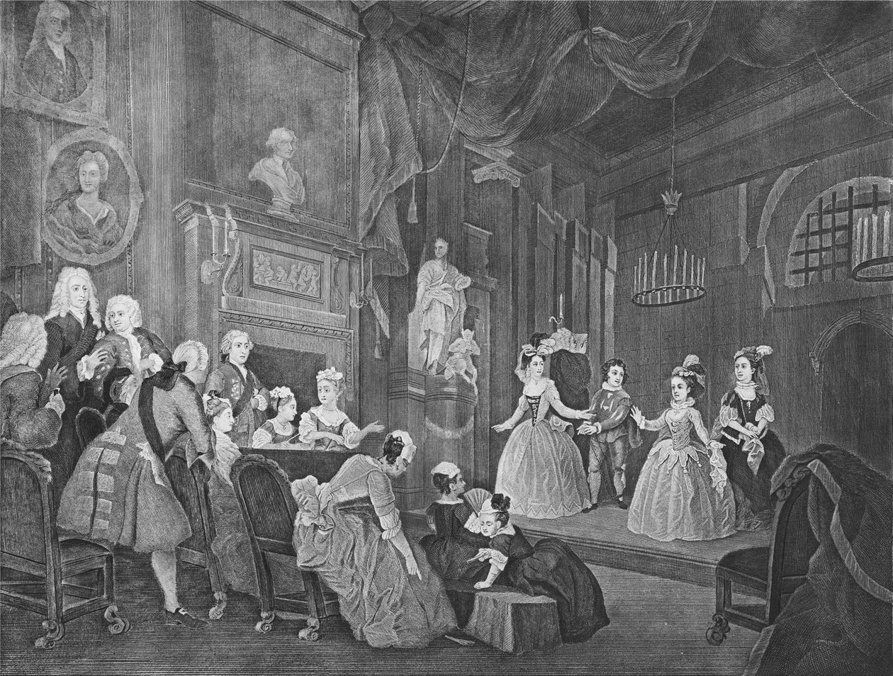 Az indiai császár, metszett Robert Dodd alkotó: William Hogarth