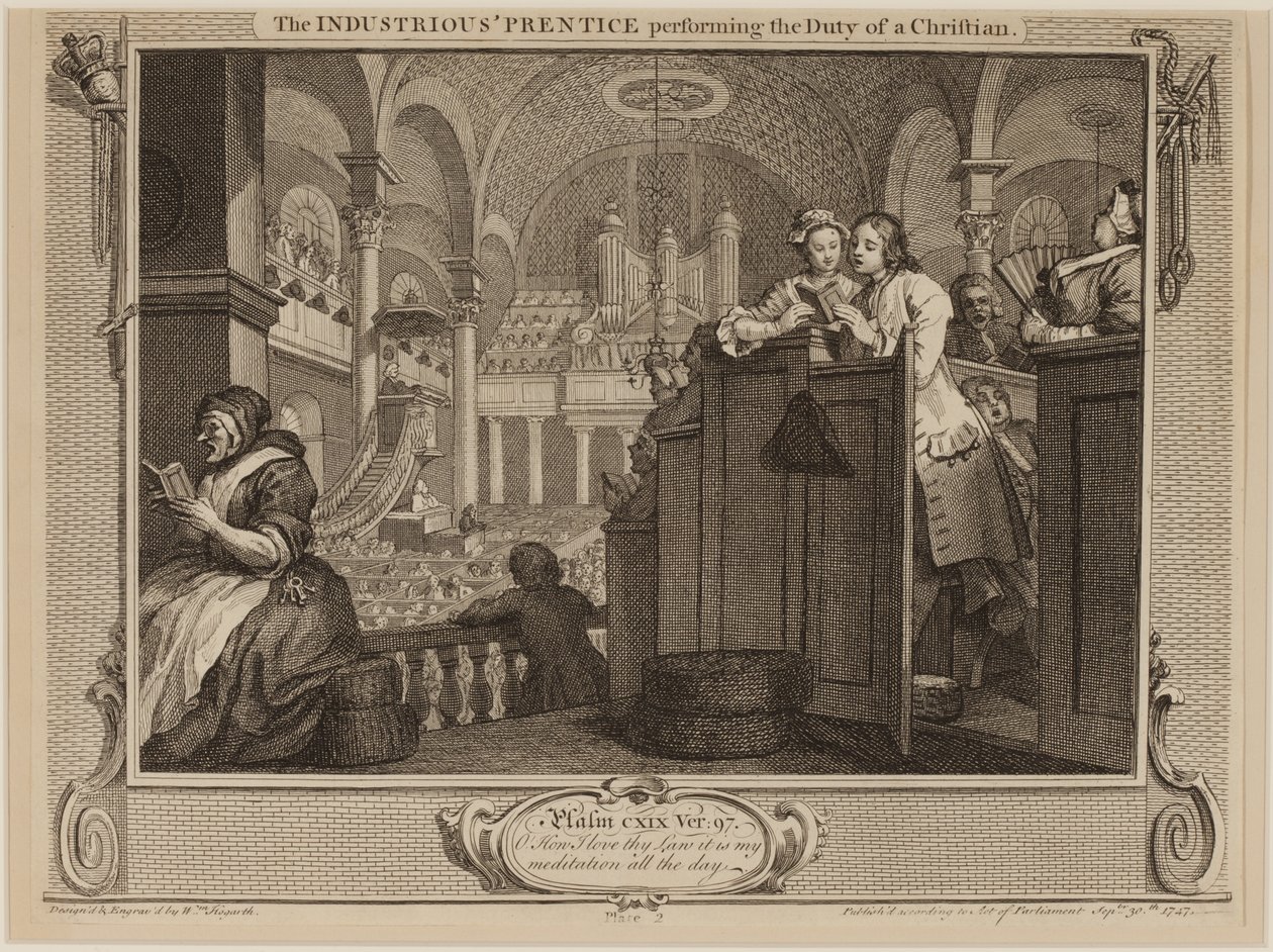 A szorgalmas tanítvány, aki a keresztény kötelességét teljesíti alkotó: William Hogarth