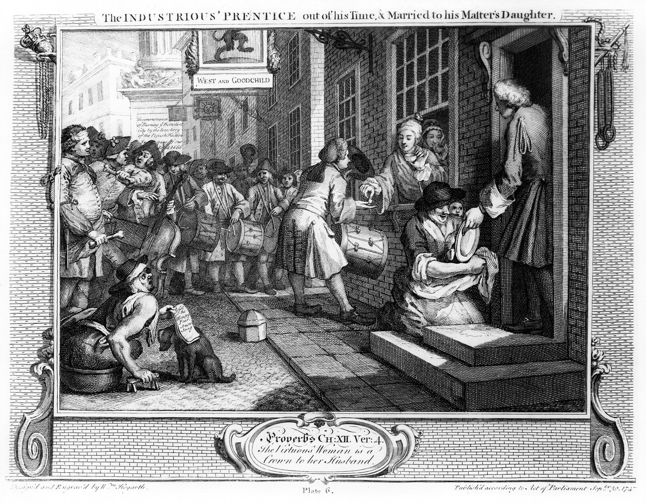 A szorgalmas "Prentice out of his Time and Married to his Master