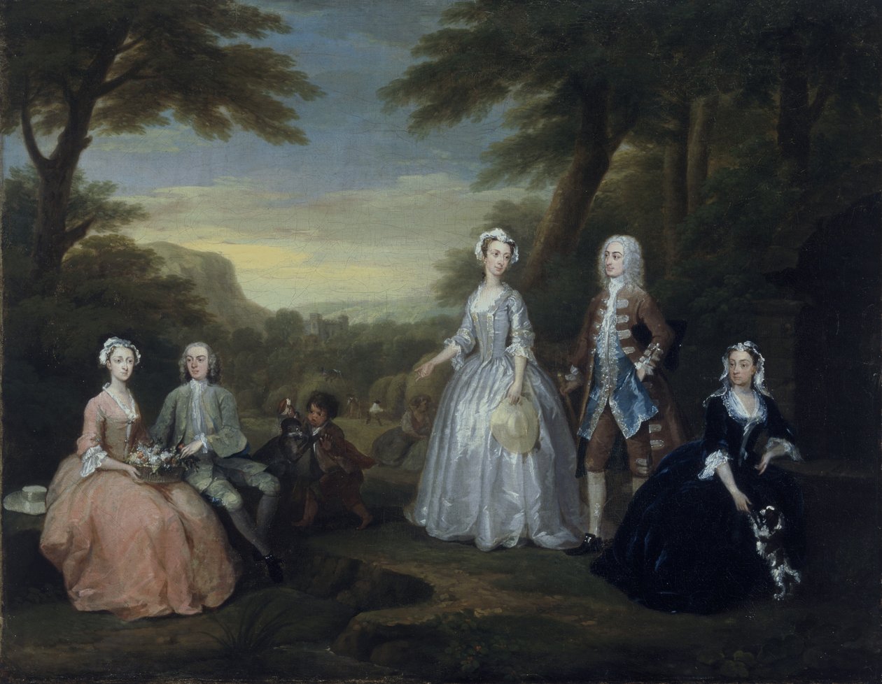 A Jones család társalgási darabja alkotó: William Hogarth