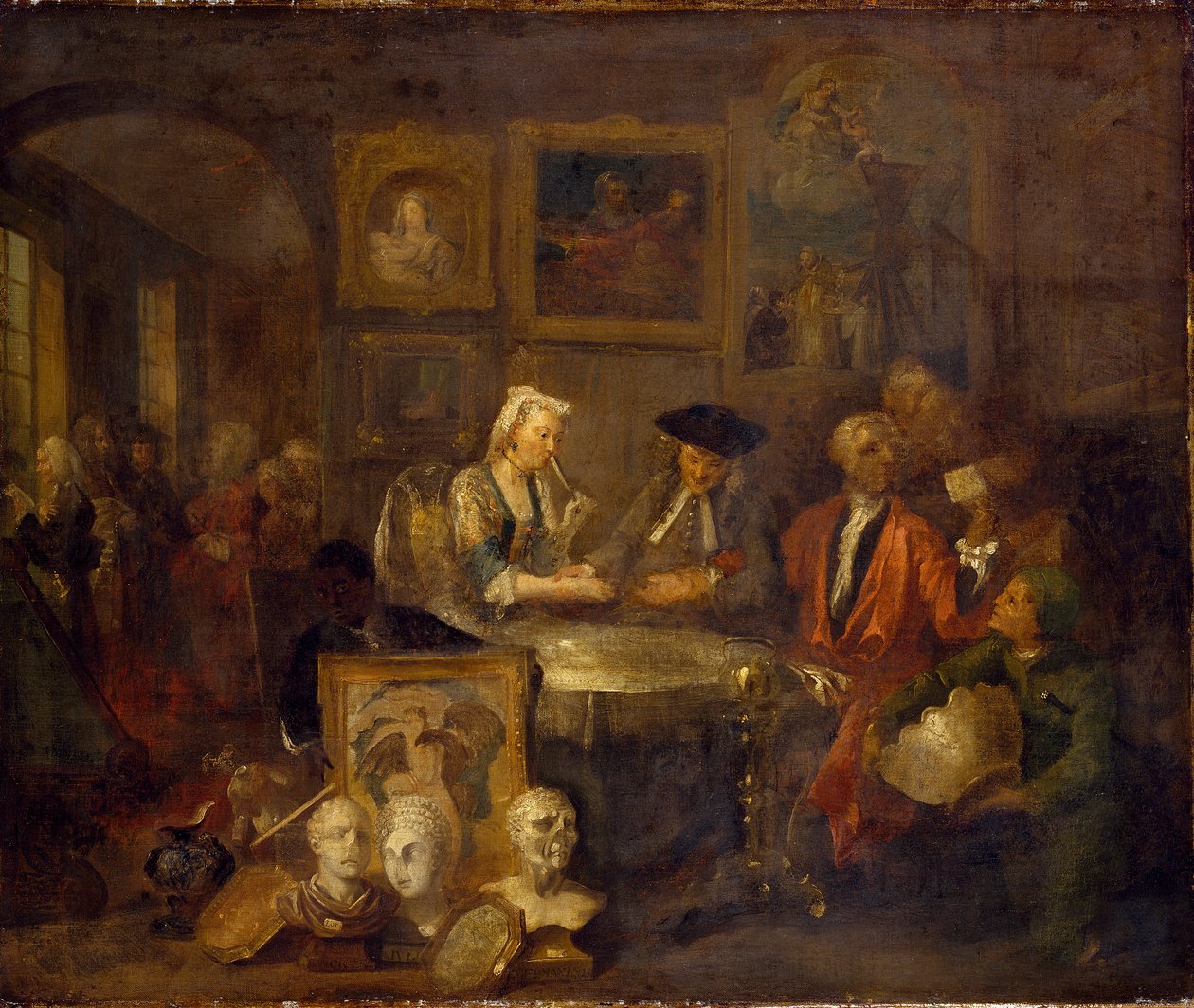A házassági szerződés, 1730-as évek eleje alkotó: William Hogarth