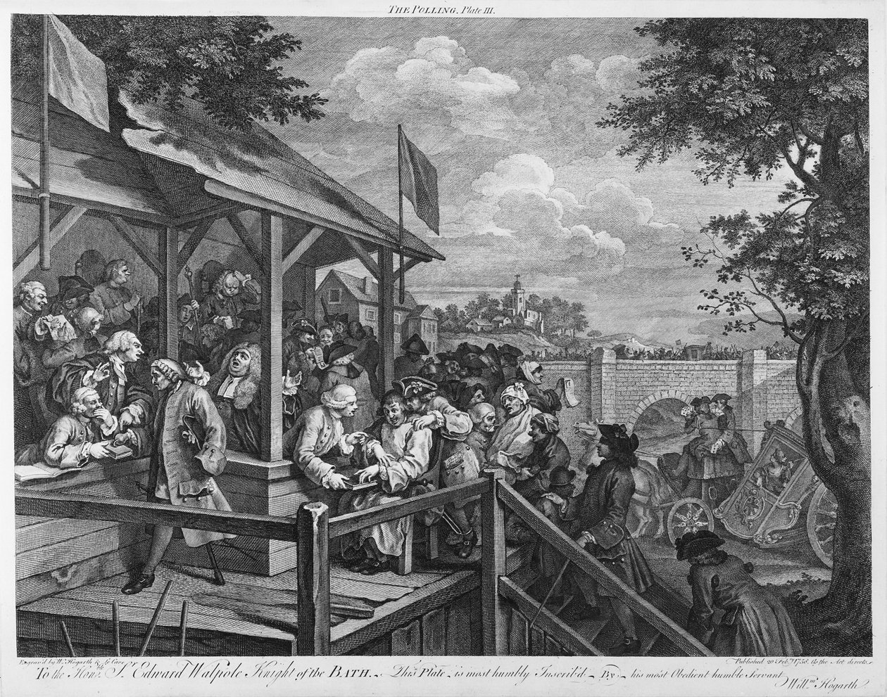 A szavazás, 1758 alkotó: William Hogarth