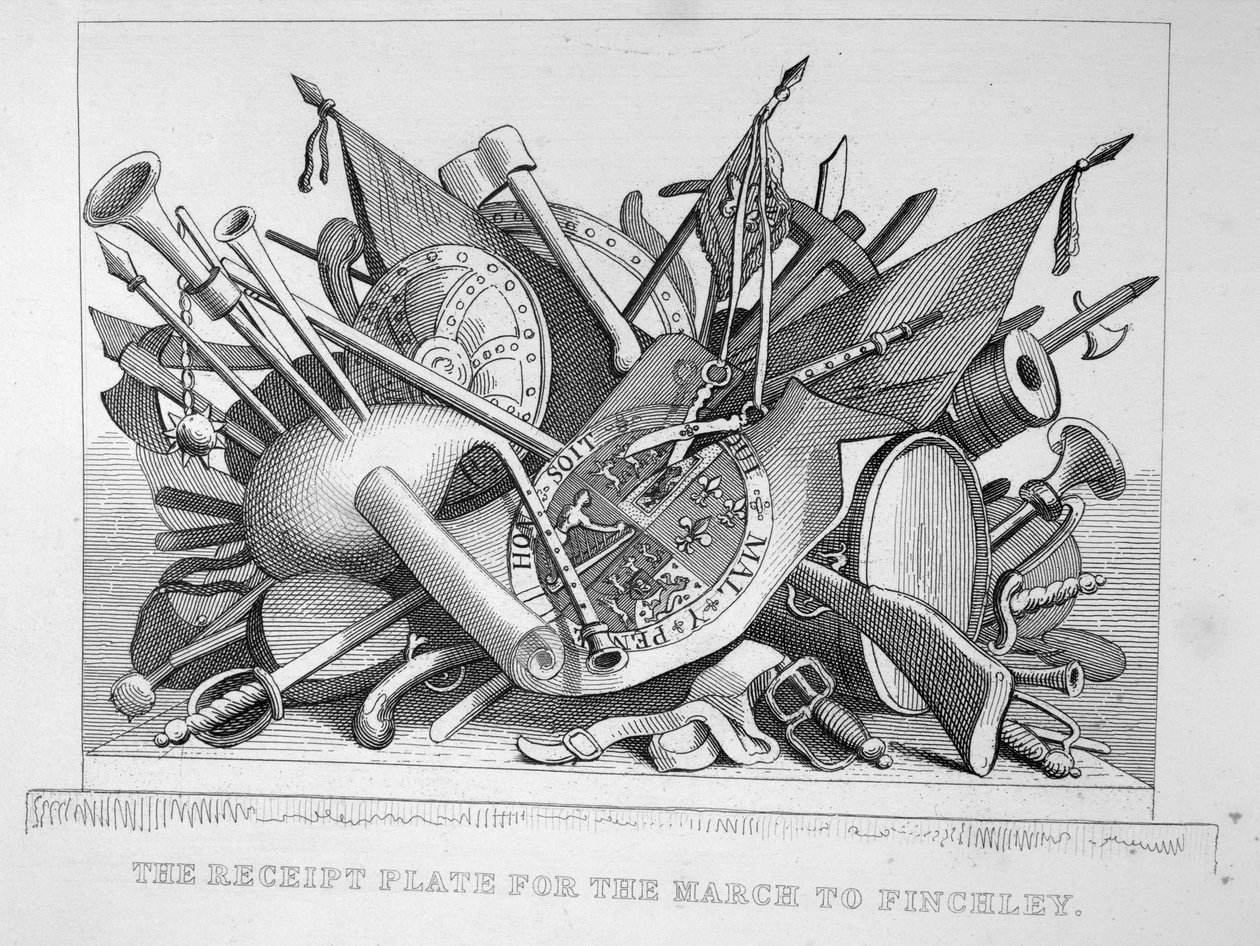 Az 1755-ös March to Finchley átvételi táblája alkotó: William Hogarth