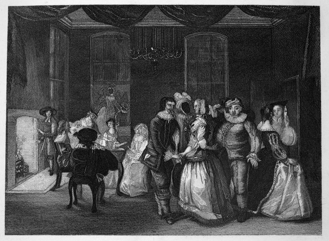 Királyi maskara a Somerset House-ban alkotó: William Hogarth