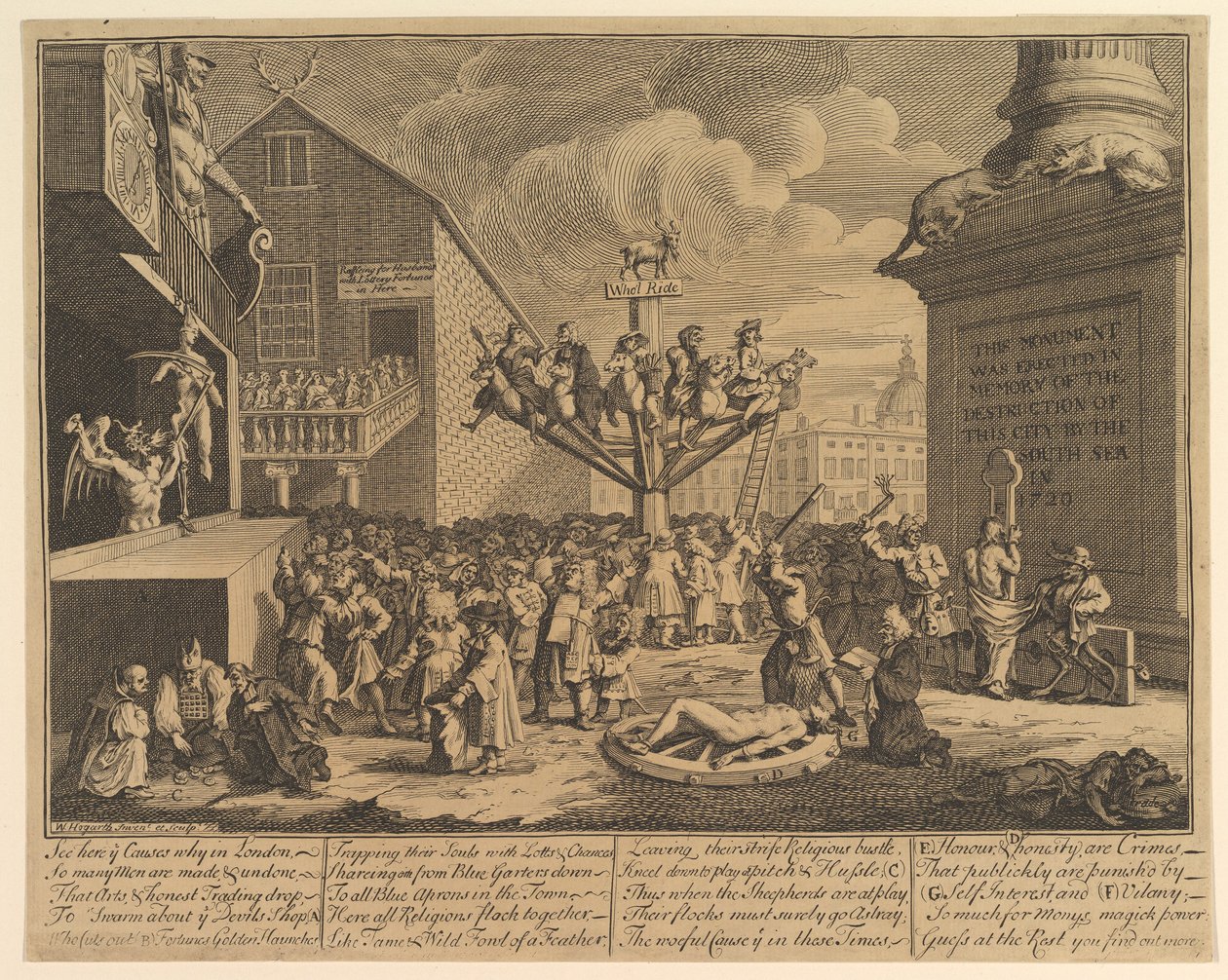 A dél-tengeri program, 1722. alkotó: William Hogarth