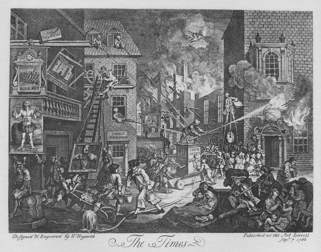 The Times, 1762 alkotó: William Hogarth