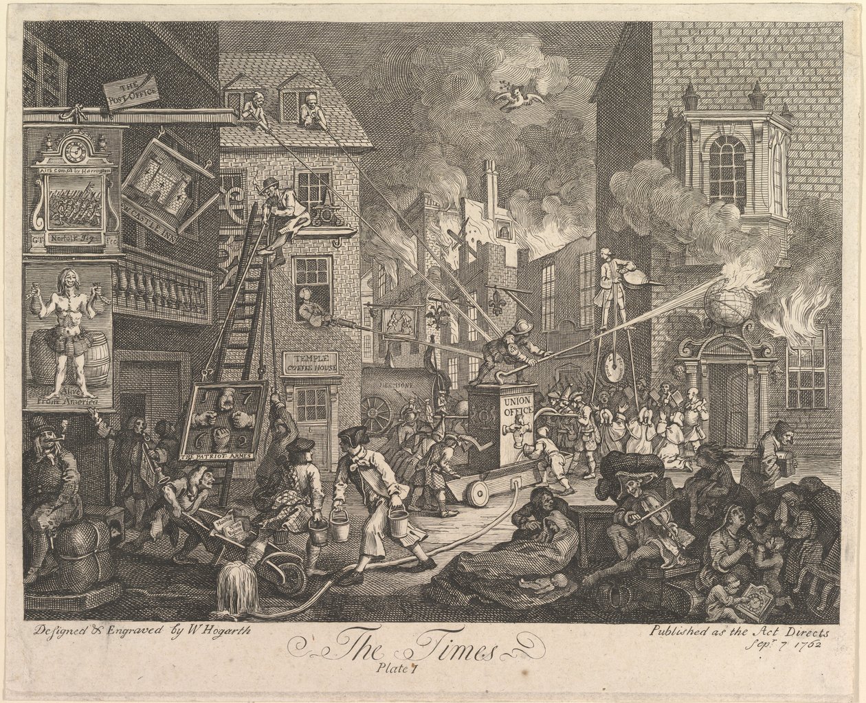 The Times, 1. tábla alkotó: William Hogarth