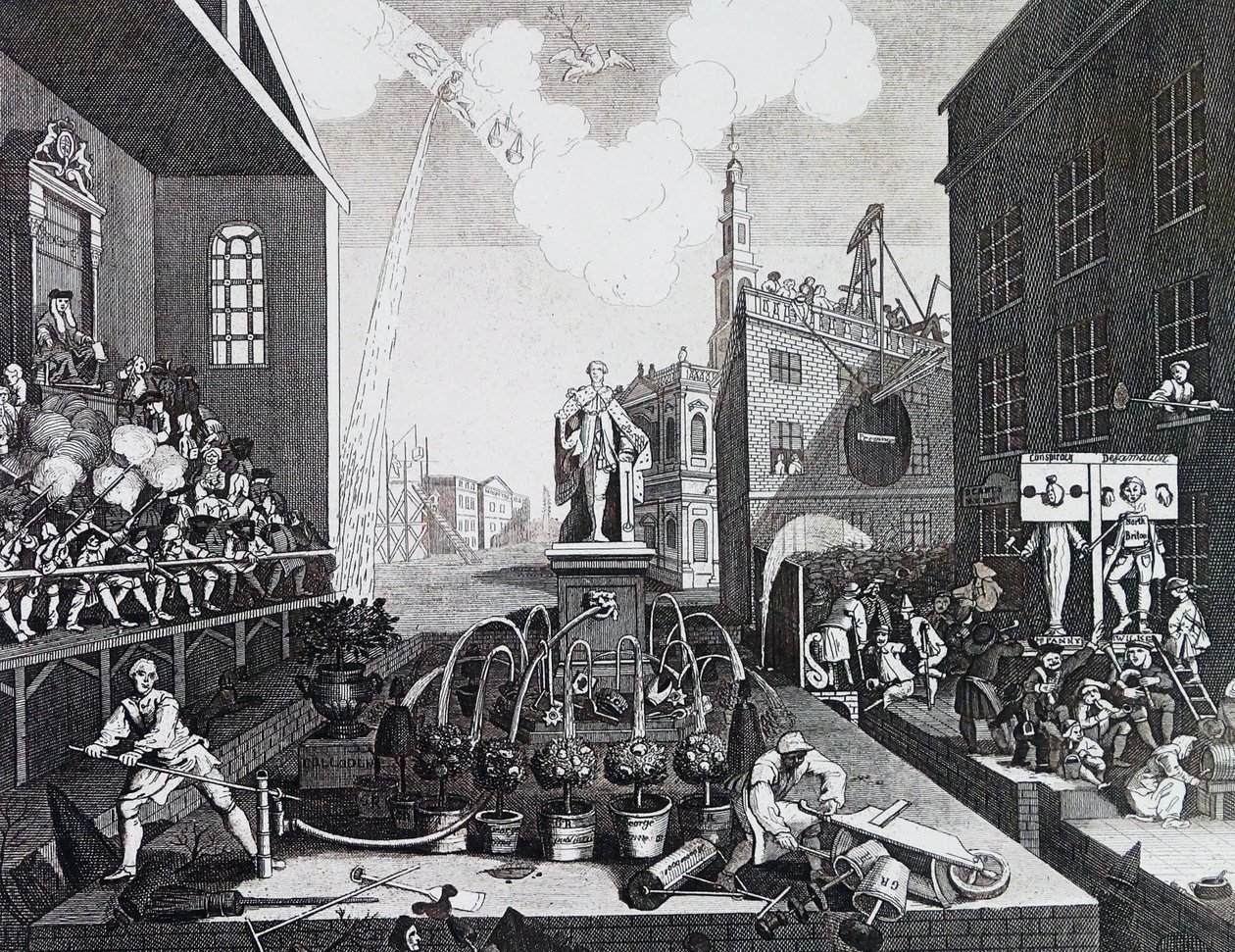 Az idők. II. tábla 1762, William Hogarth alkotó: William Hogarth