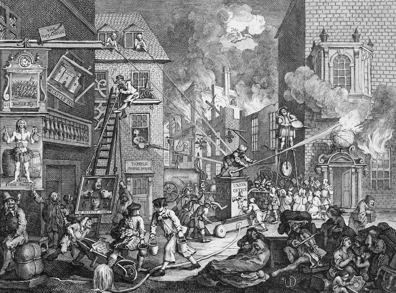 The Times, I. tábla, 1762 alkotó: William Hogarth