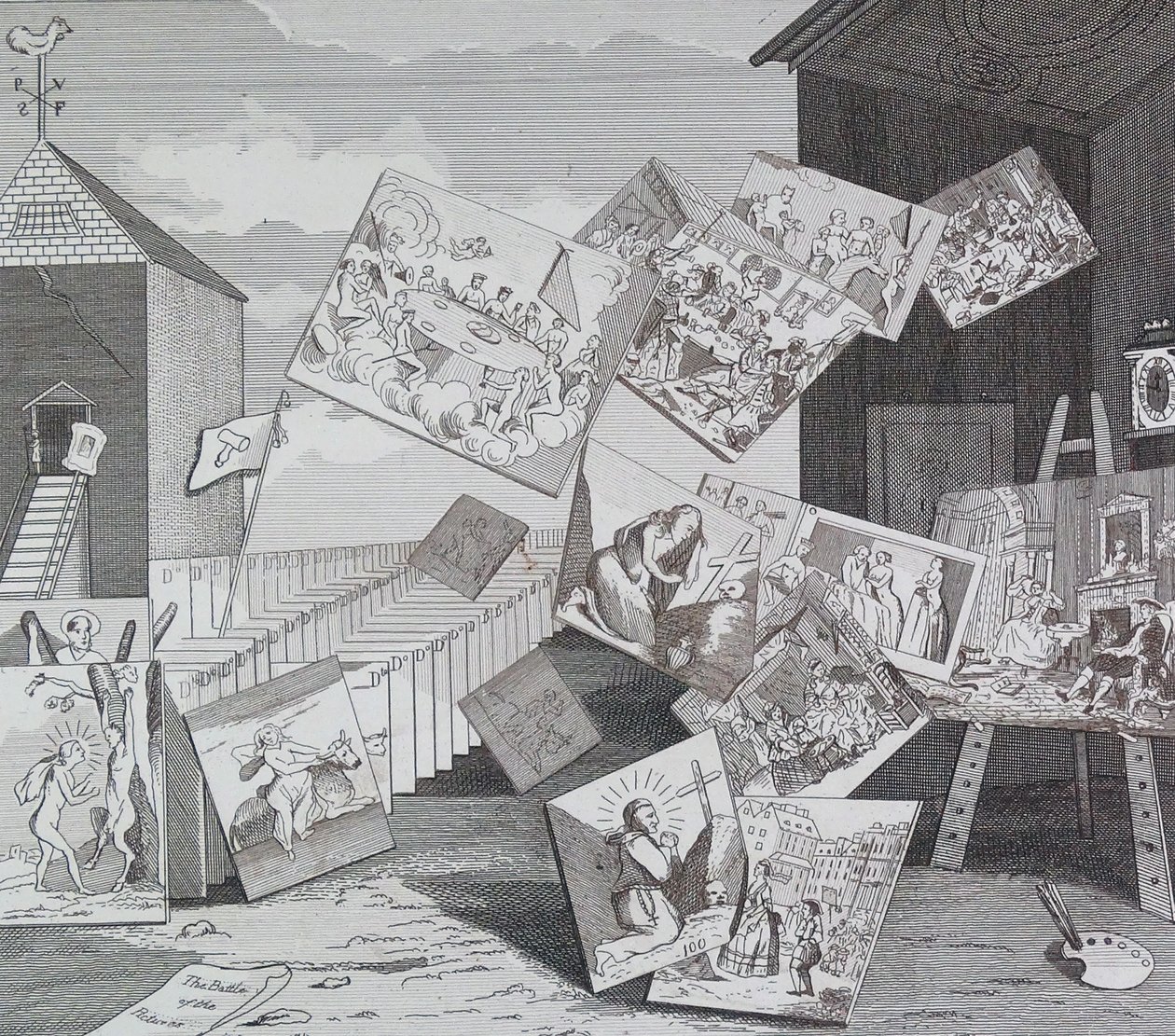 A képek csatája alkotó: William Hogarth