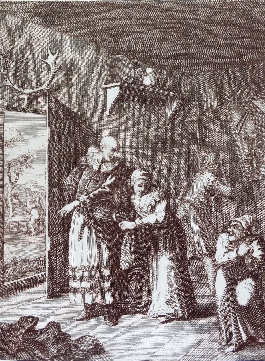 A lelkész és a borbély álcázza magát, hogy elvigye Don Quijotét alkotó: William Hogarth