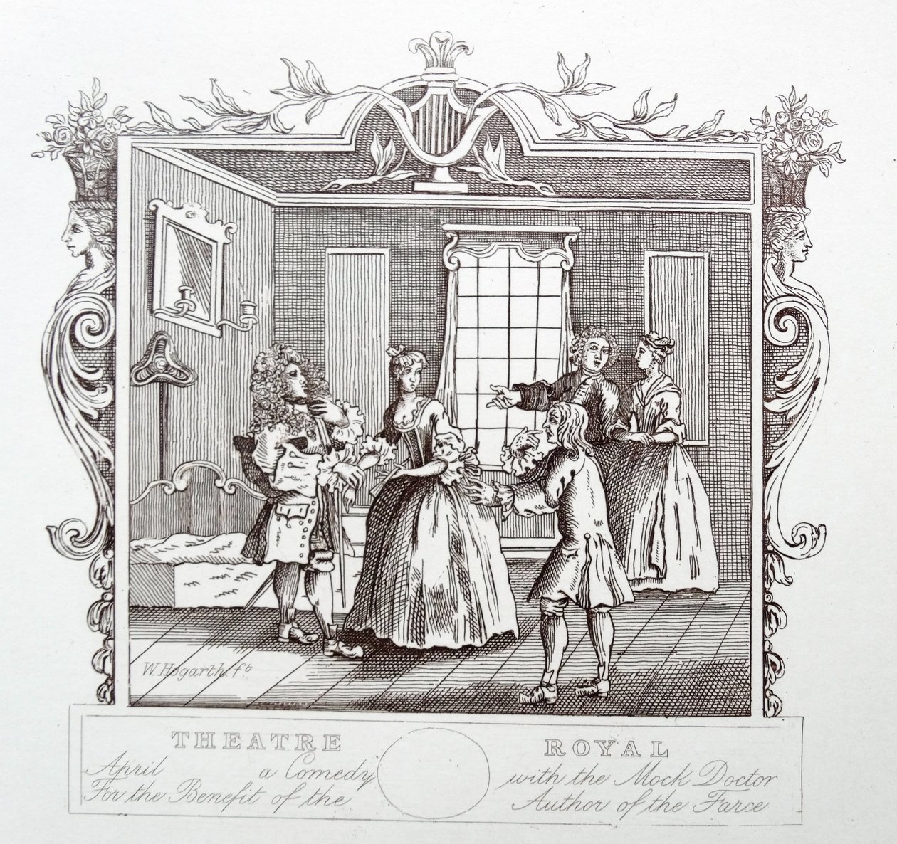 Theatre Royal; Drury sáv; London alkotó: William Hogarth