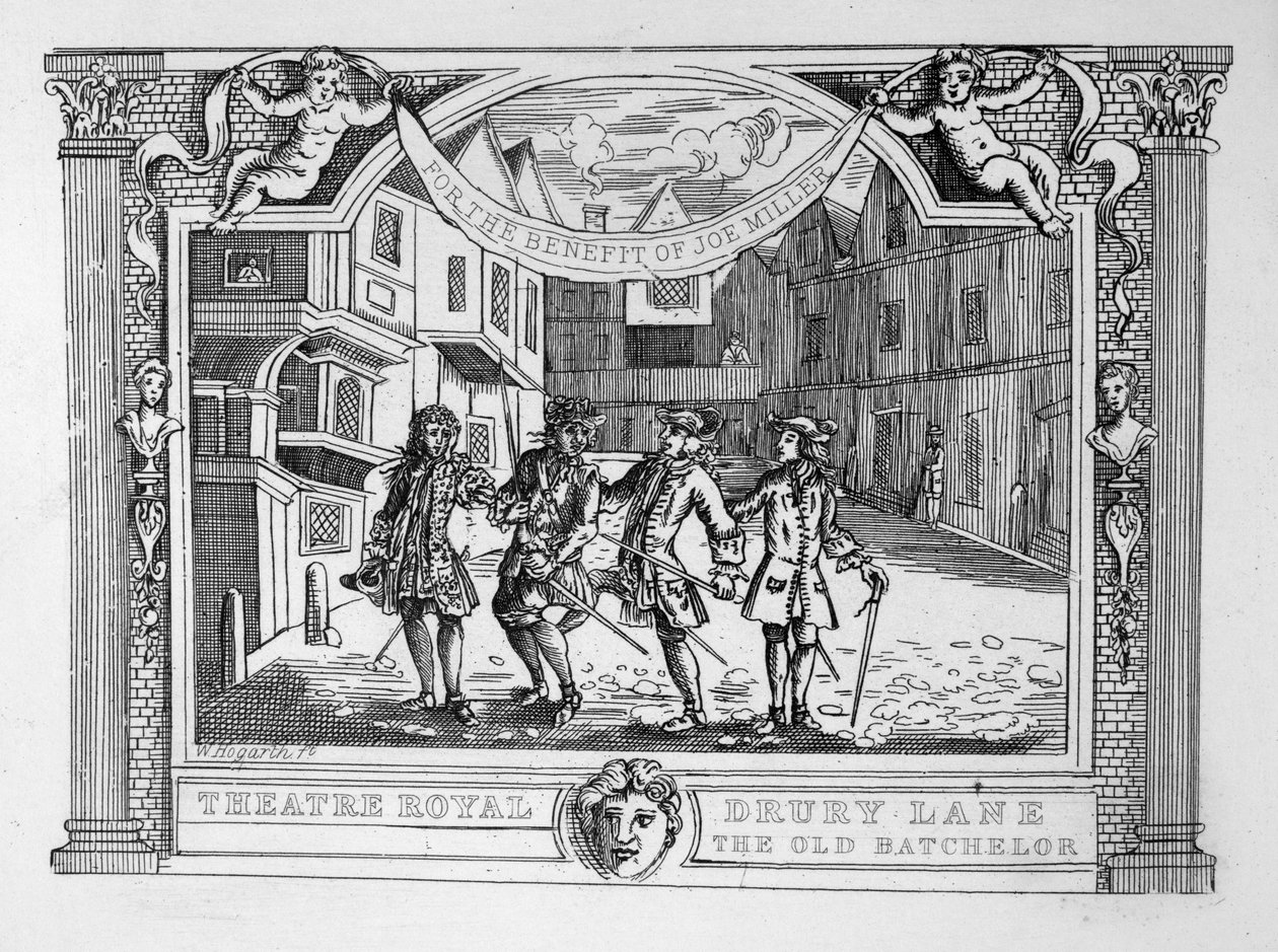 Theatre Royal, Drury Lane The Old Bachelor alkotó: William Hogarth