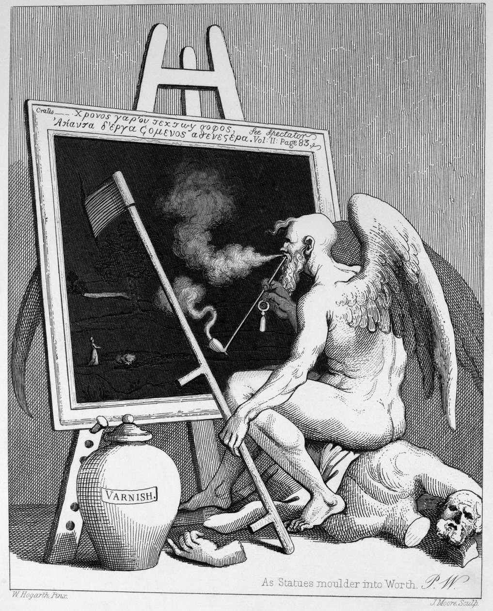 Idő füstölni egy képet alkotó: William Hogarth