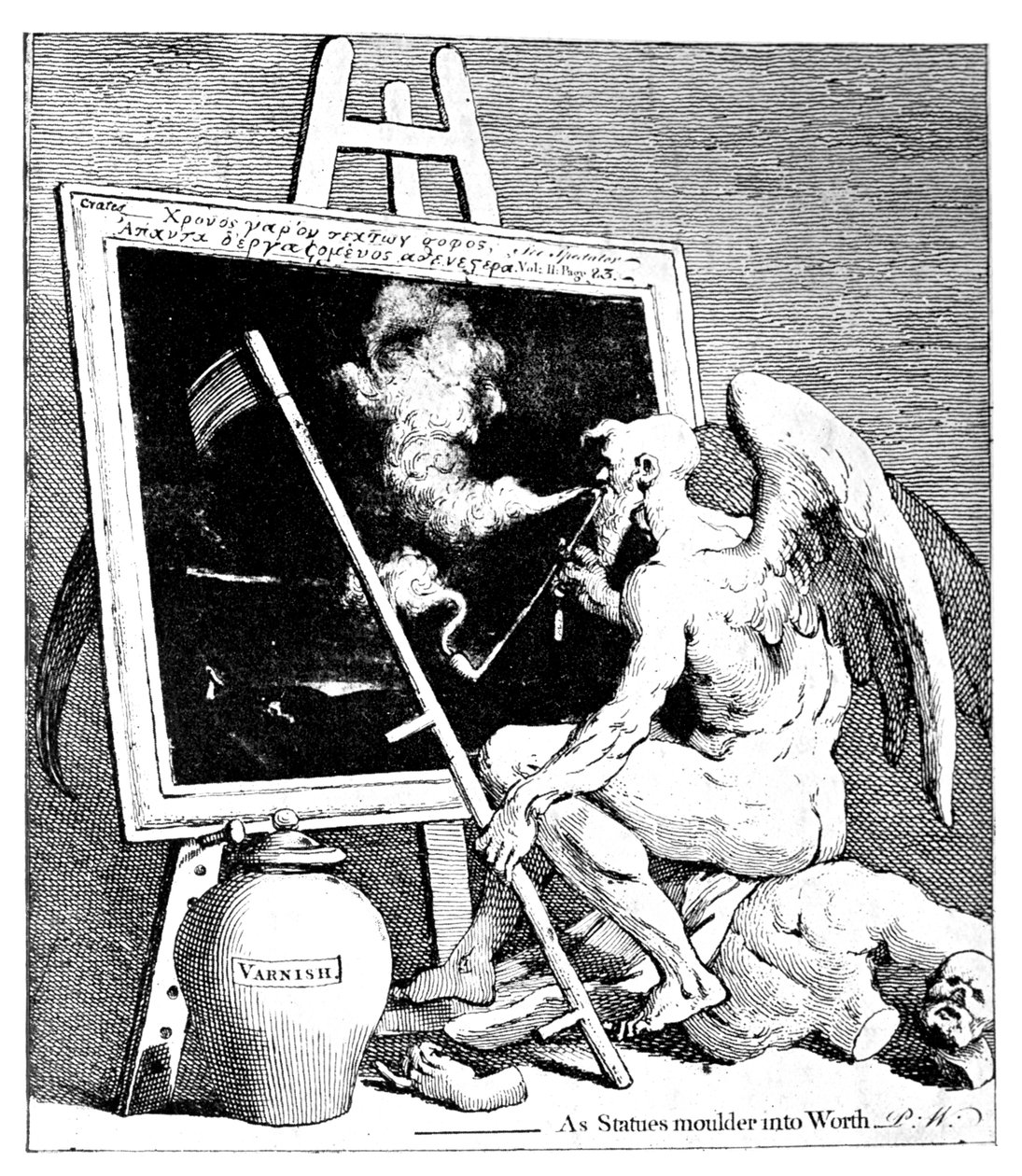 Képet szív az idő, 1761 alkotó: William Hogarth