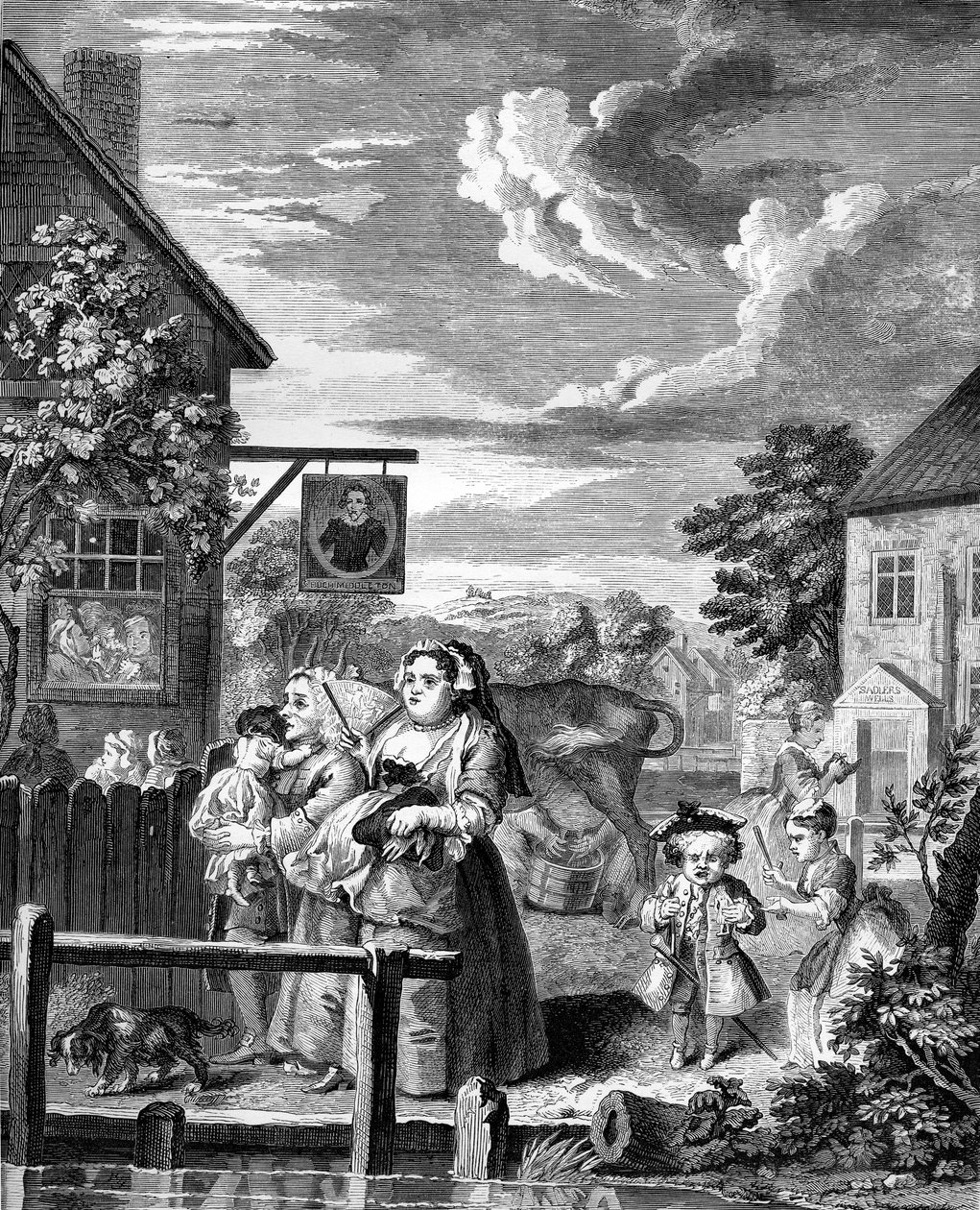 Times of the Day – Este, William Hogarth alkotó: William Hogarth