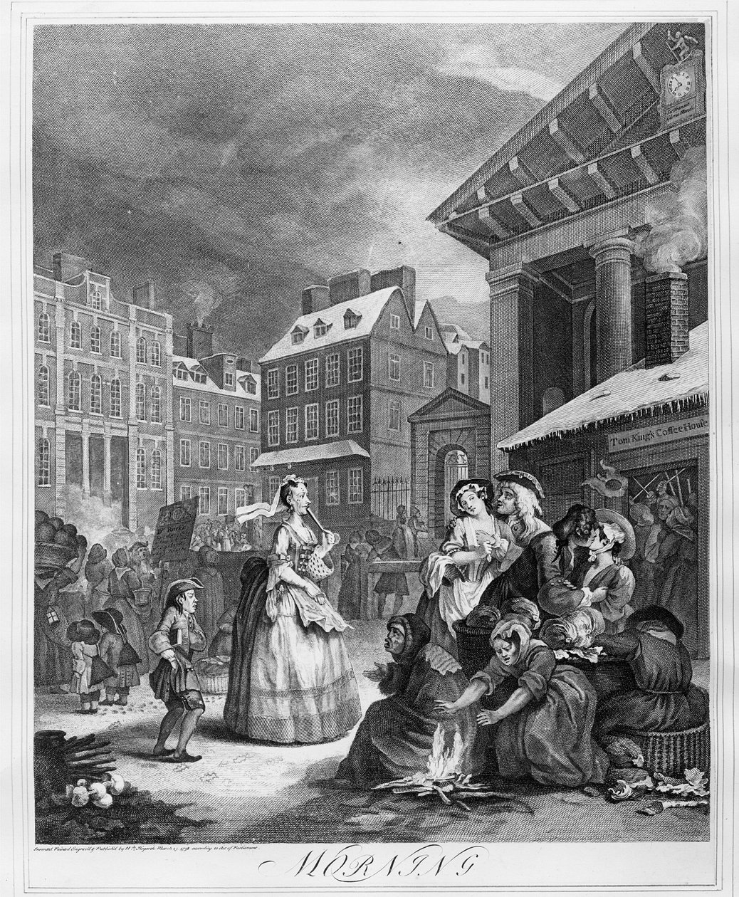 Napszakok, reggel alkotó: William Hogarth