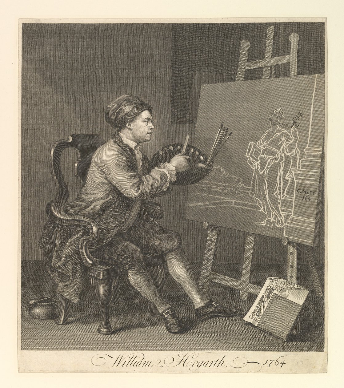 William Hogarth, Őfelségének festőszolgabírója, 1764. alkotó: William Hogarth