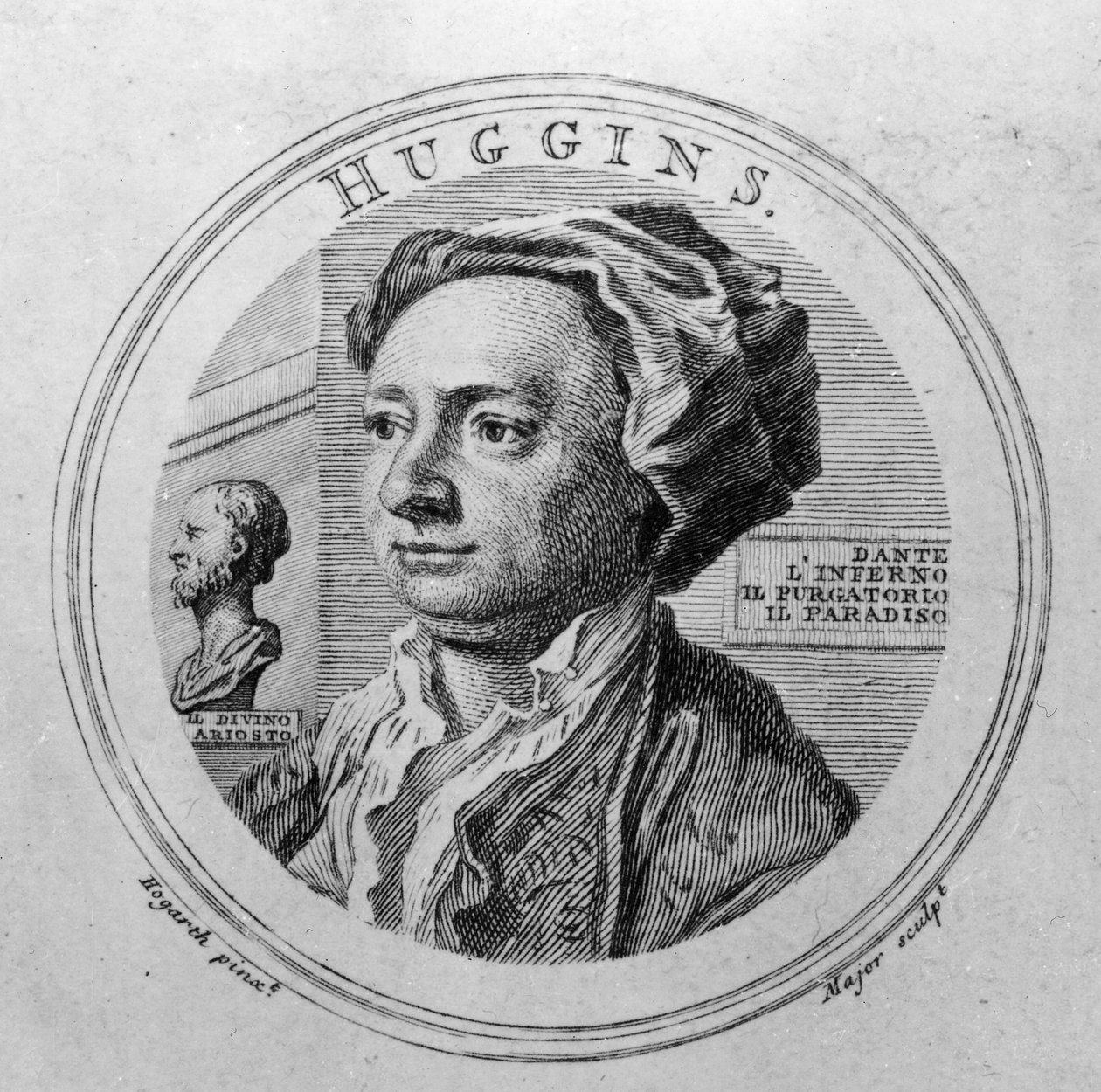 William Huggins, Thomas Major metszete, 1761 alkotó: William Hogarth