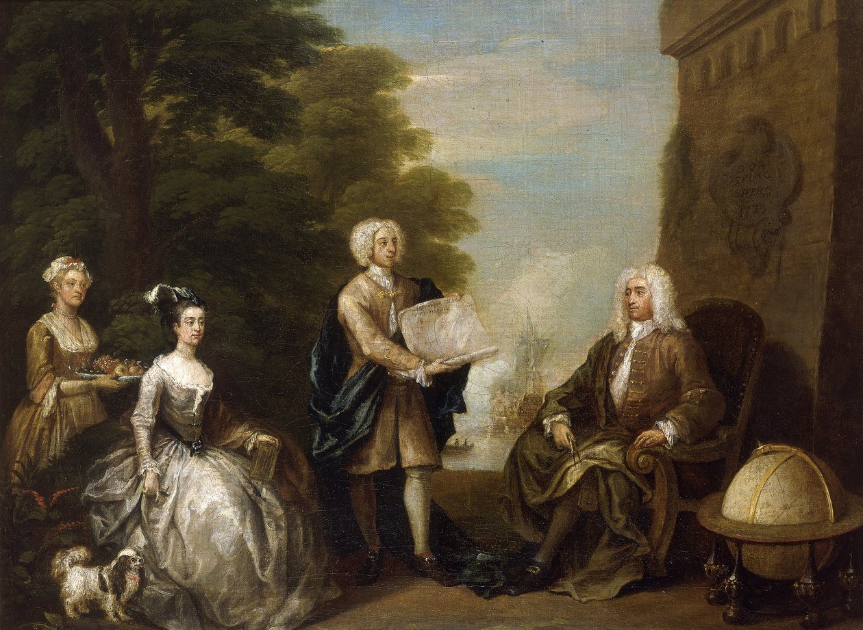 Woodes Rogers (1679-1732 körül) alkotó: William Hogarth