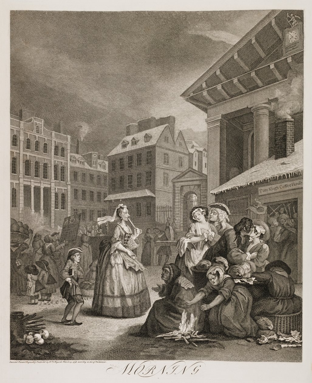 en: A nap négy órájában: . alkotó: William Hogarth