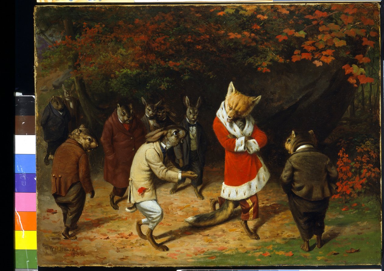 Őfelsége fogad (olaj, vászon) alkotó: William Holbrook Beard