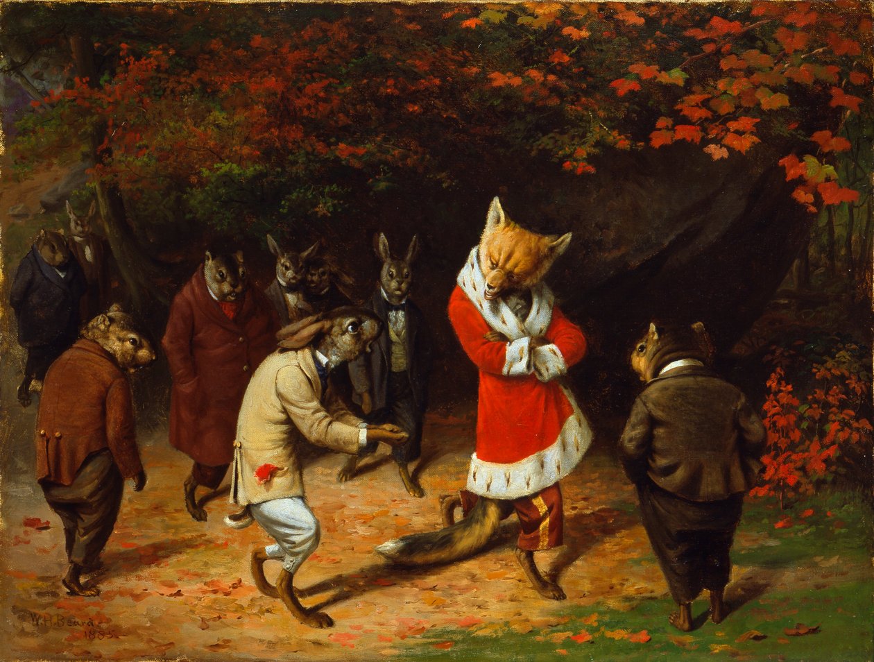Őfelsége fogadja alkotó: William Holbrook Beard