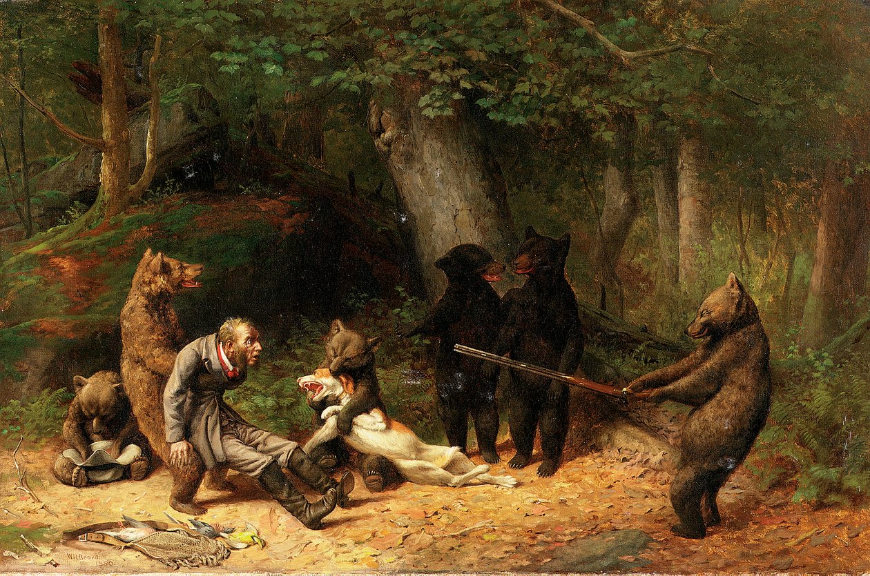 A Vadászjáték készítése, 1880 alkotó: William Holbrook Beard