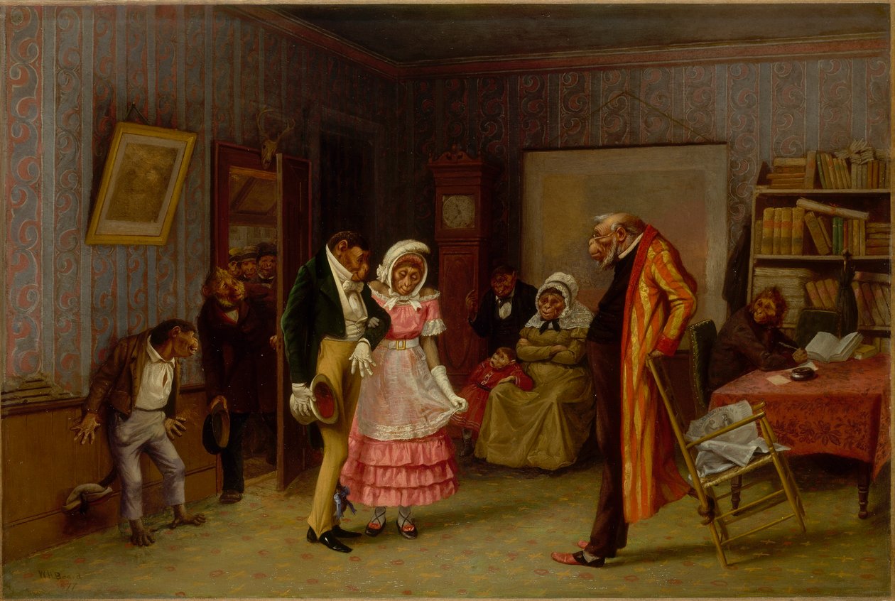Az elszabadult mérkőzés alkotó: William Holbrook Beard