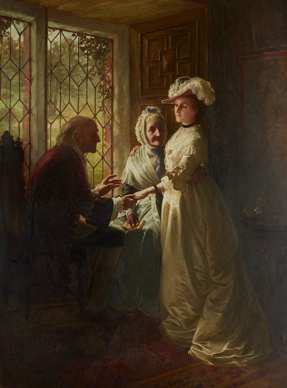 Egy lány elmegy szabadságáról (olaj, vászon) alkotó: William Hole