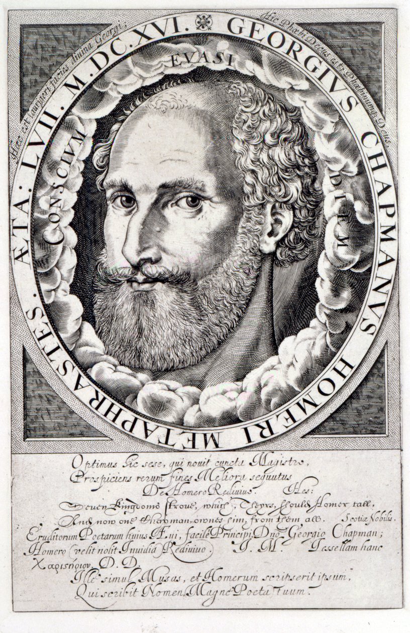 George Chapman (1559-1634) portréja 1609-1610 körül alkotó: William Hole