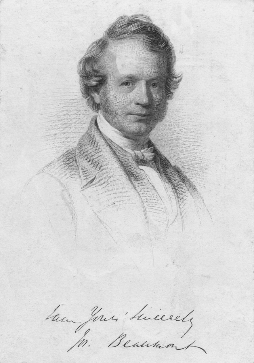 Joseph Beaumont, 19. század közepe. alkotó: William Holl