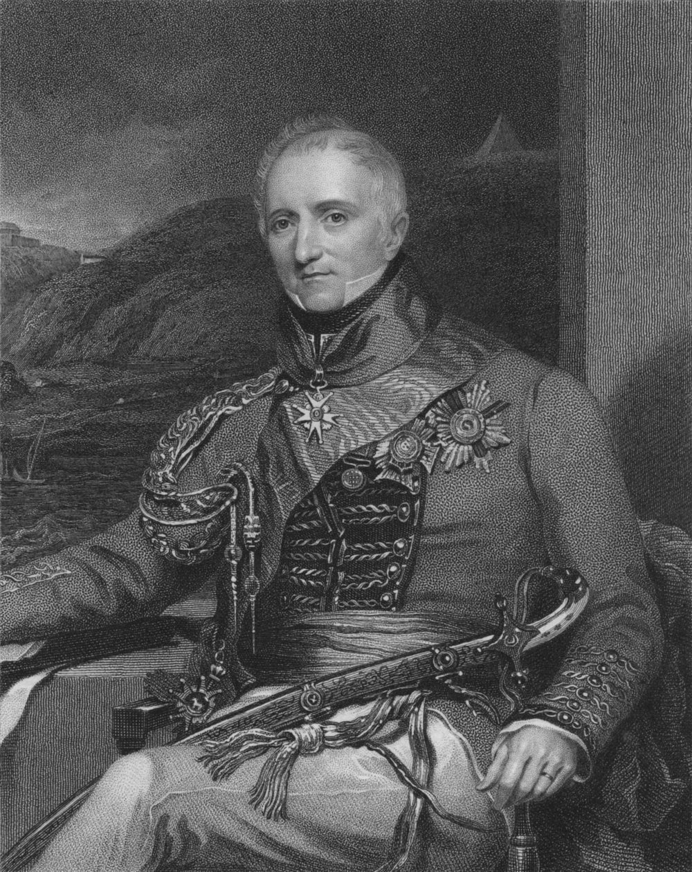 Sir Rufane Shawe Donkin altábornagy, K.C.B. & G.C.H., 1841. Alkotók: William Holl, William Holl I. alkotó: William Holl I