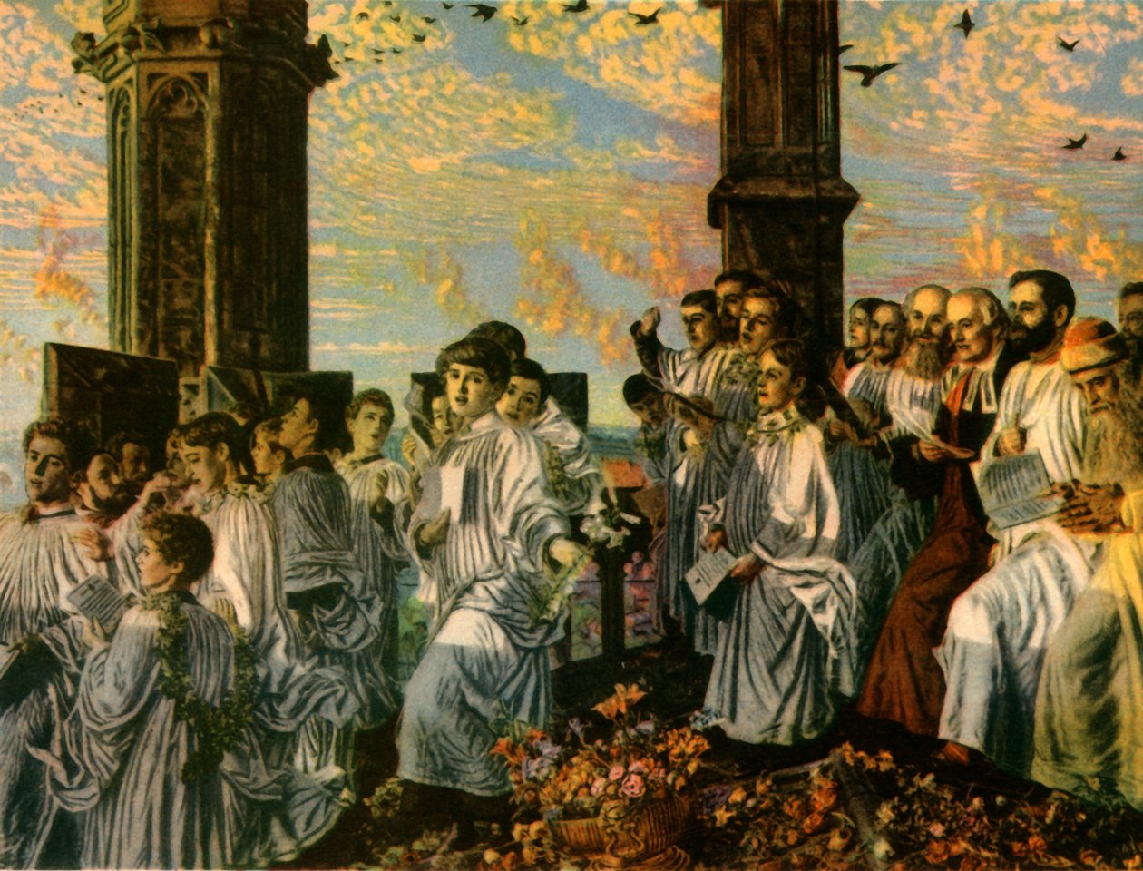 „Május reggel a Magdolna-toronyon”, 1888-1890, 1942. alkotó: William Holman Hunt