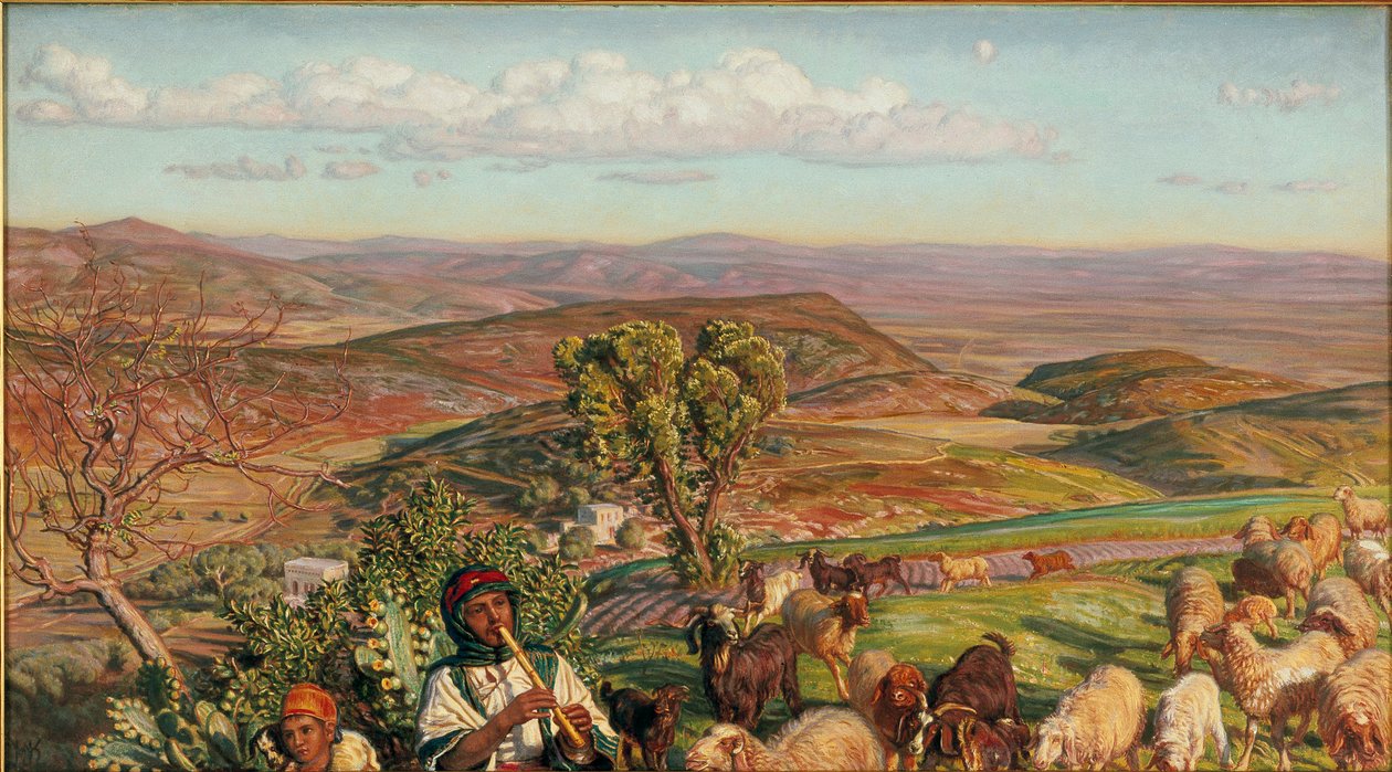 Esdraelon síksága a Názáret feletti magaslatról, 1876 alkotó: William Holman Hunt