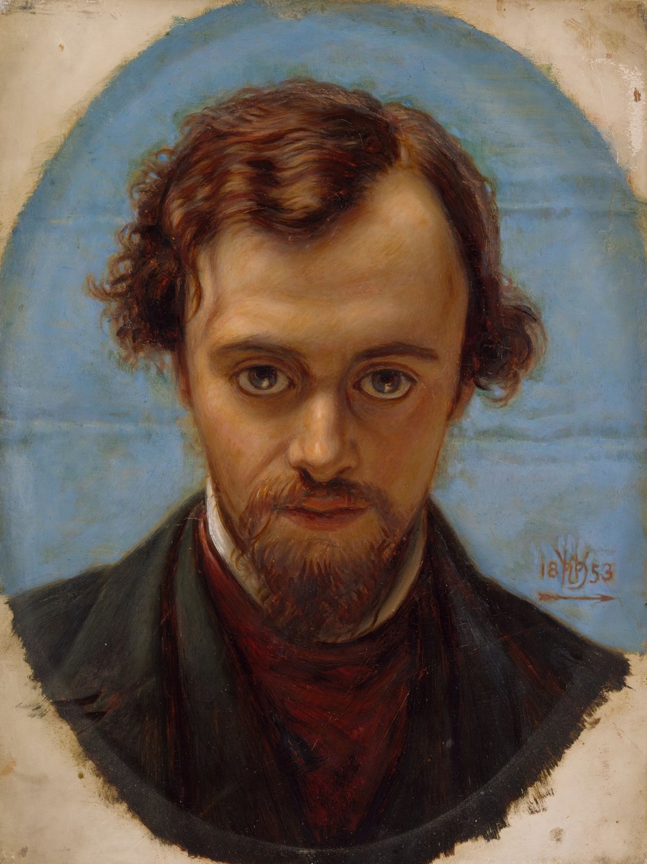 Dante Gabriel Rossetti portréja 22 évesen, 1883. alkotó: William Holman Hunt