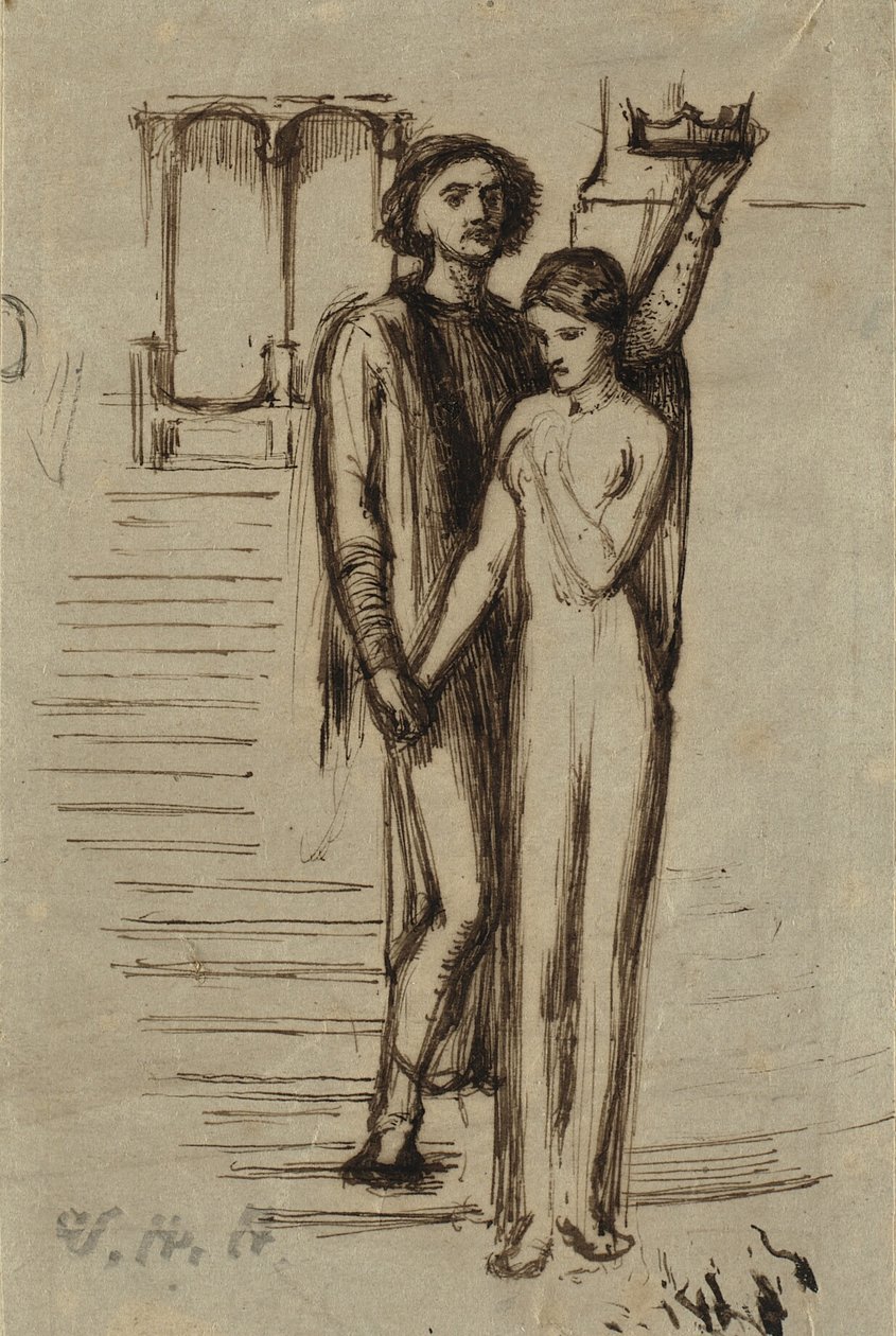 "A kolduslány" alkotó: William Holman Hunt