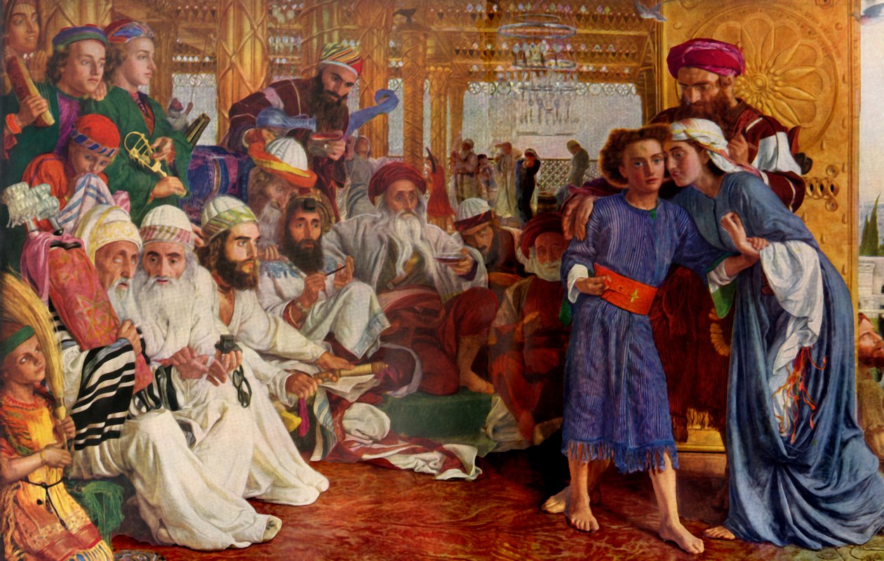 A Megváltó megtalálása a templomban, 1854-1855, 1936. alkotó: William Holman Hunt
