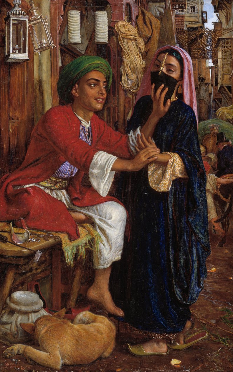 A lámpáskészítő udvarlása, Egy utcai jelenet Kairóban alkotó: William Holman Hunt