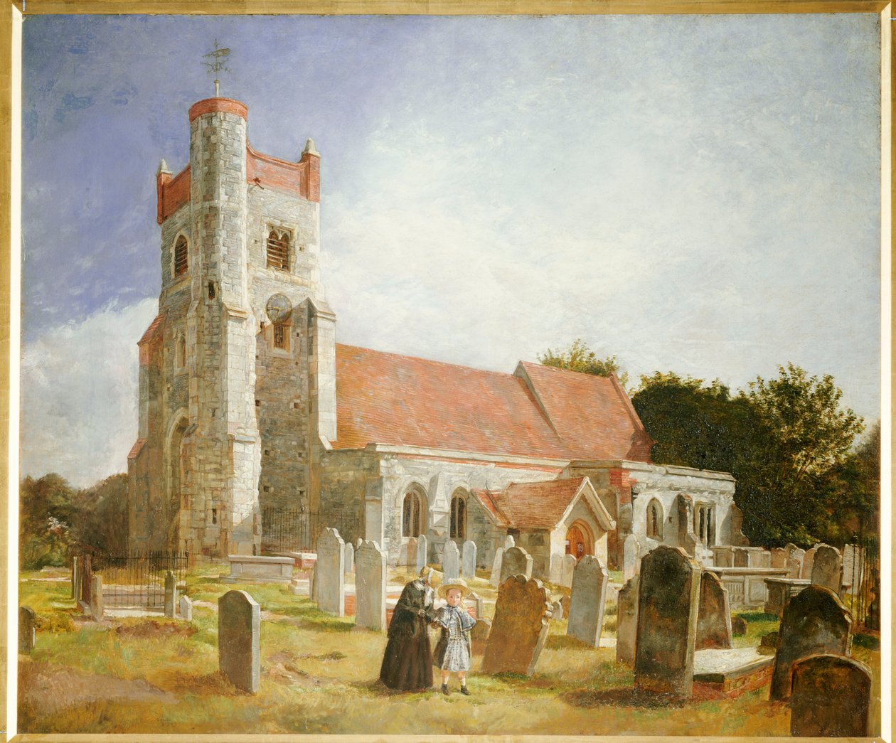 The Old Church, Ewell, 1847 alkotó: William Holman Hunt