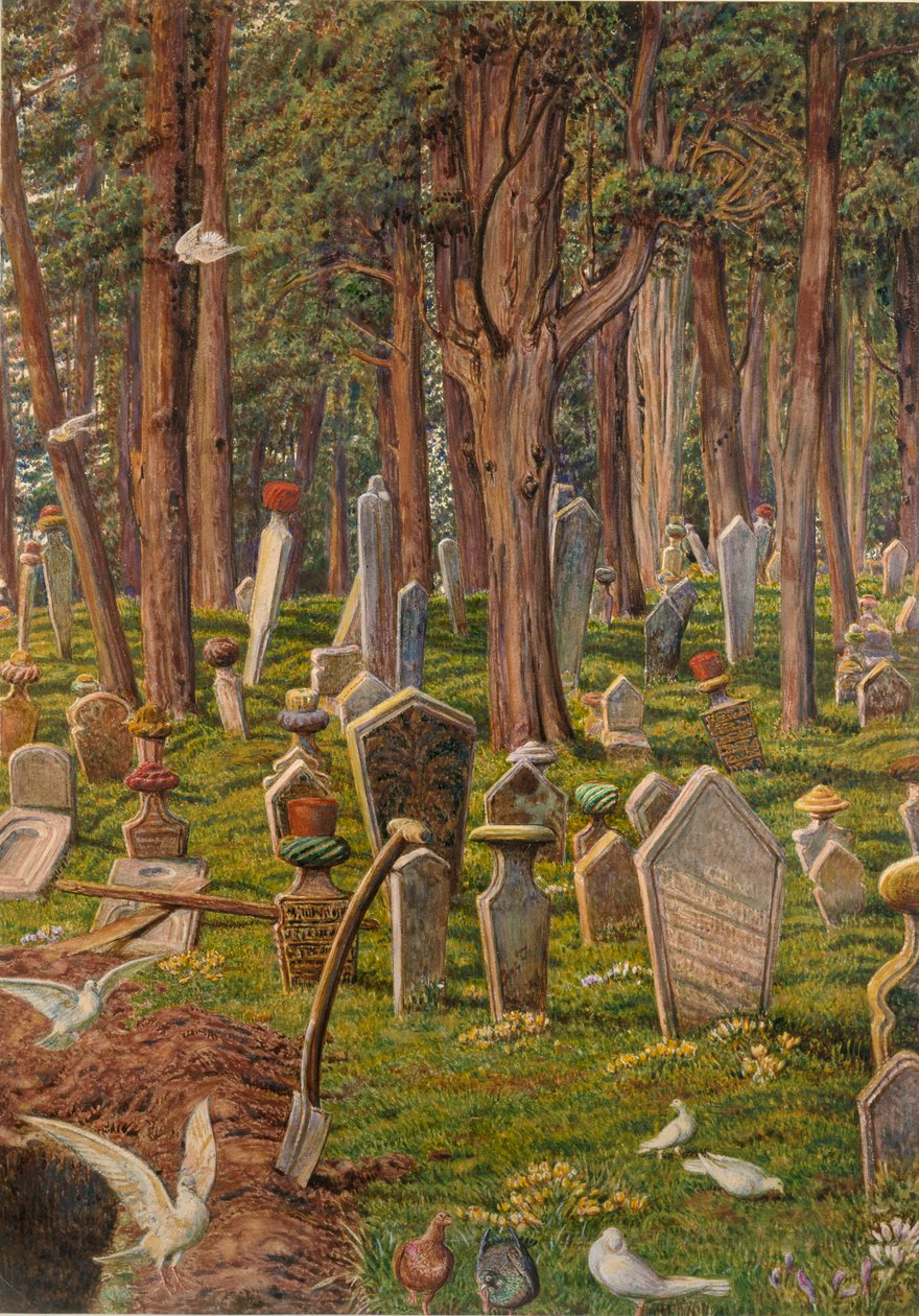 Az alvó város: Pera temetője, Konstantinápoly, 1856-1888 alkotó: William Holman Hunt