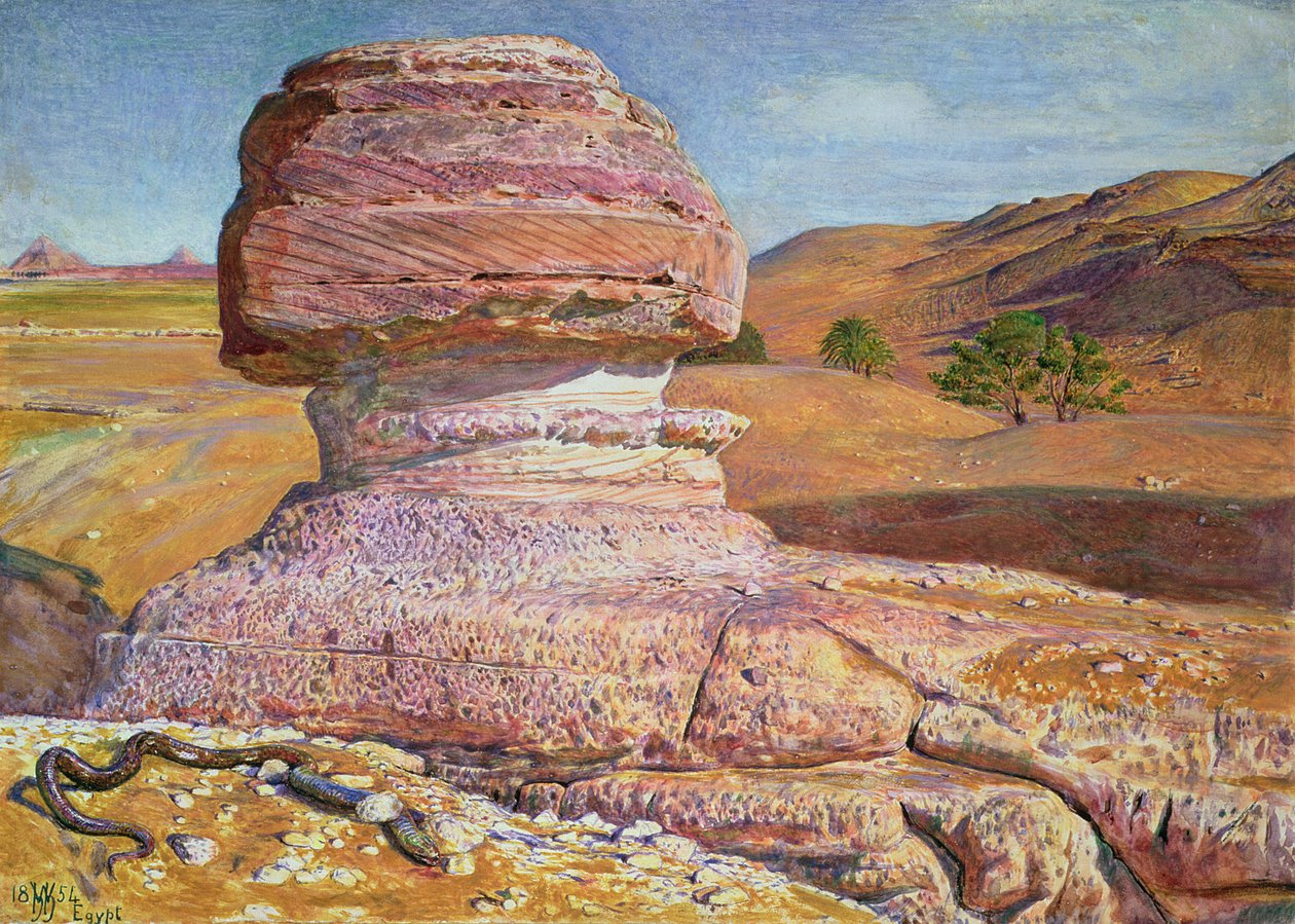 A Szfinx Gizében, 1854 alkotó: William Holman Hunt