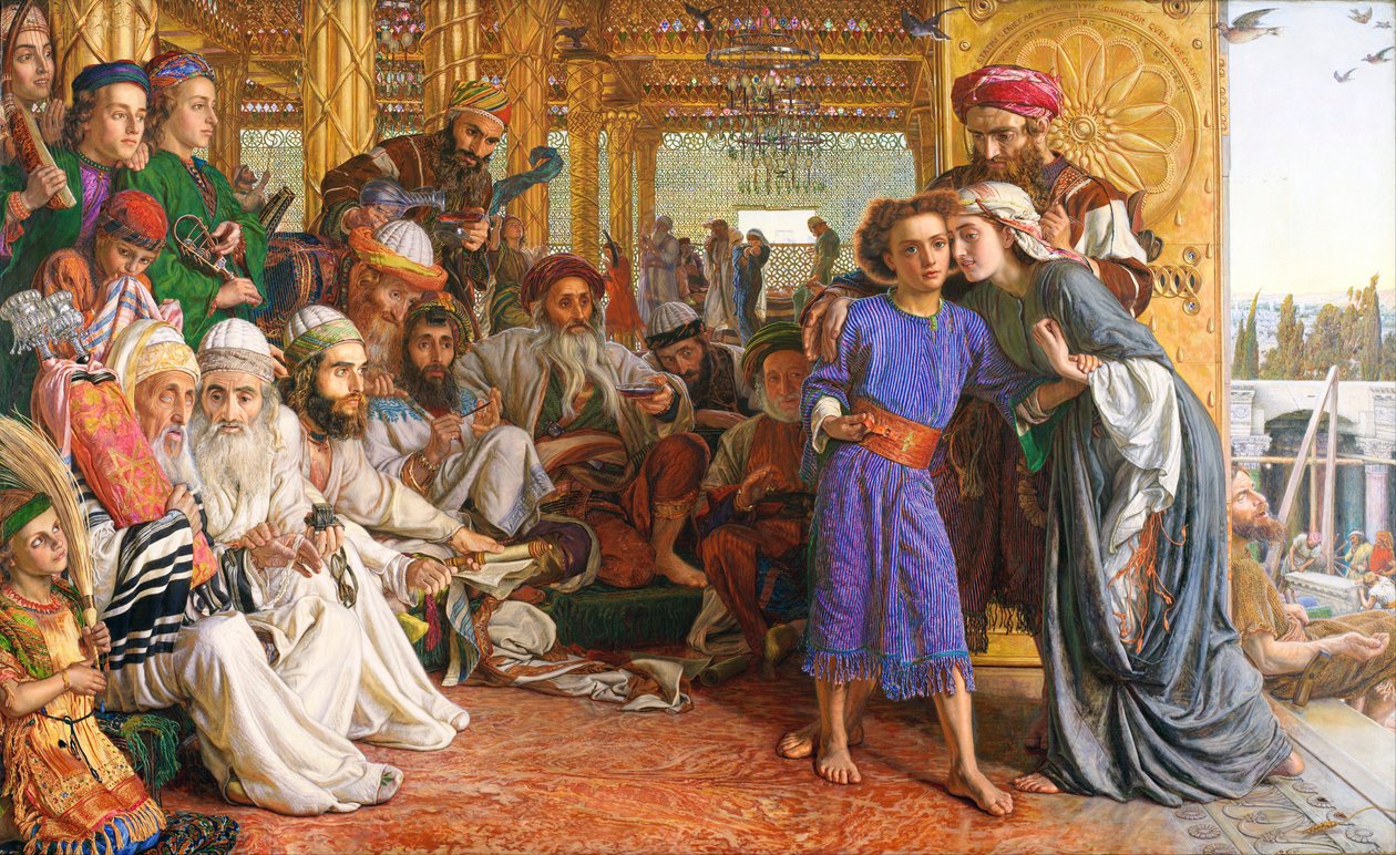 a Ízletes felfedezése a templomban alkotó: William Holman Hunt