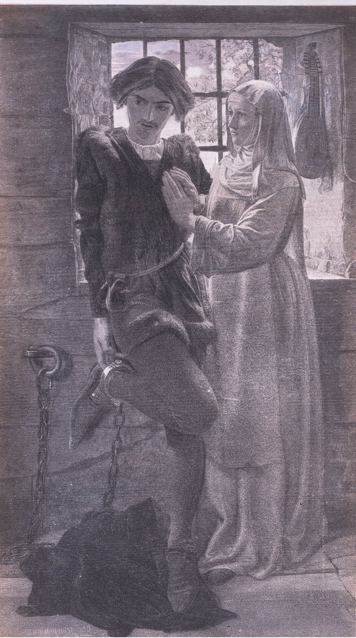 Claudio és Isabella, Bibbys Annual, 1916-1917 alkotó: William Holman after Hunt