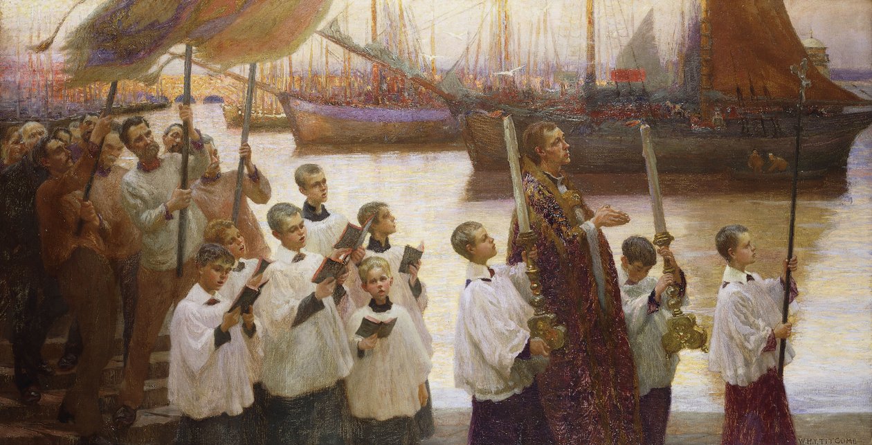 Rogation Day, Cornwall, alkotó: William Holt Yates Titcomb