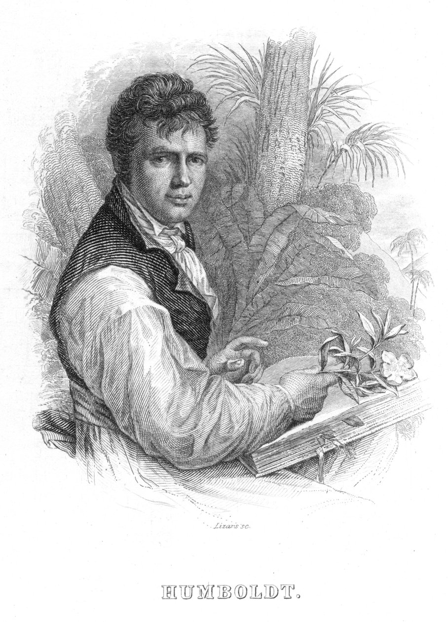 Alexander von Humboldt német természettudós, 1830 körül alkotó: William Home Lizars