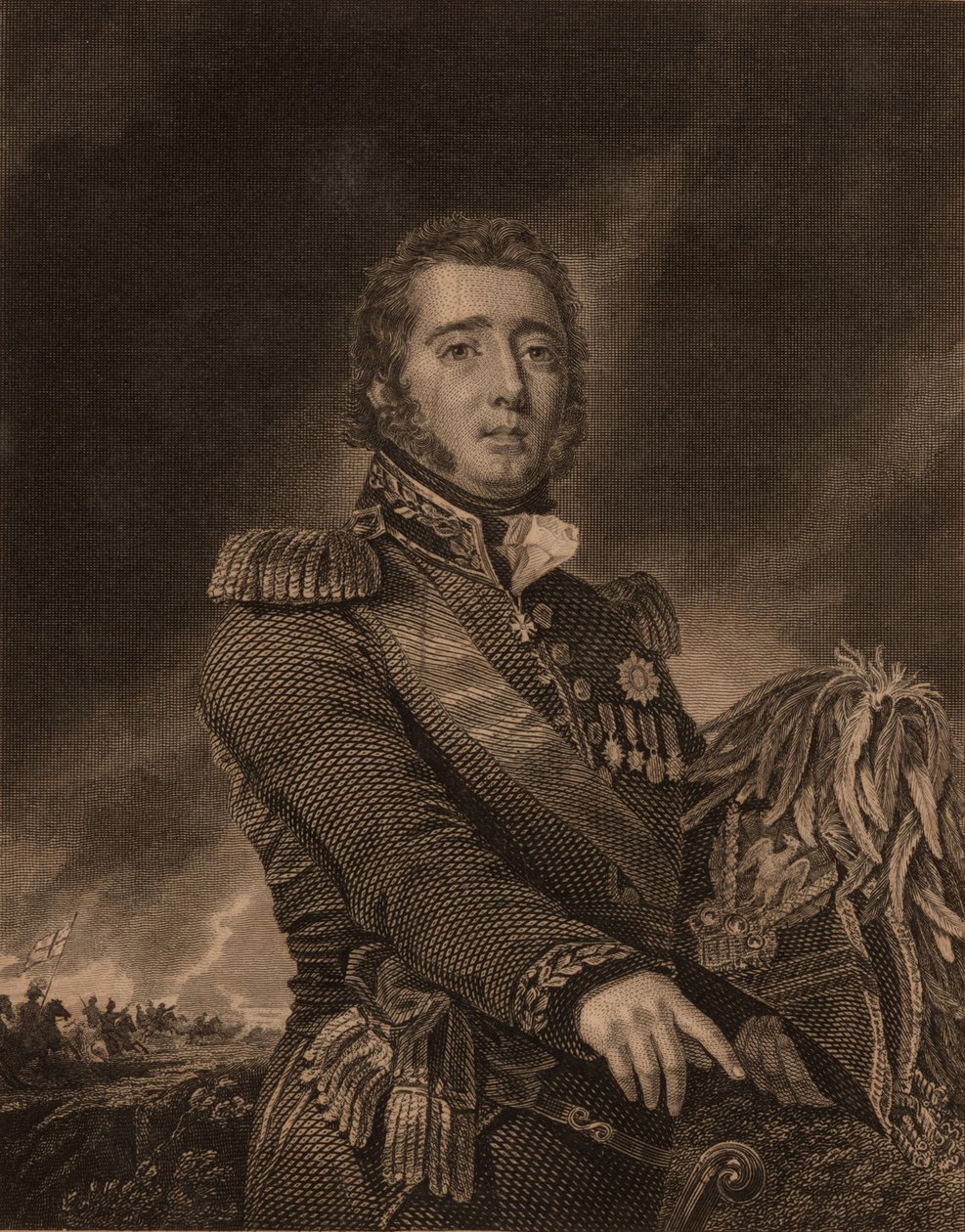 Gregor MacGregor portréja 1786-1845, 1822. alkotó: William Home Lizars