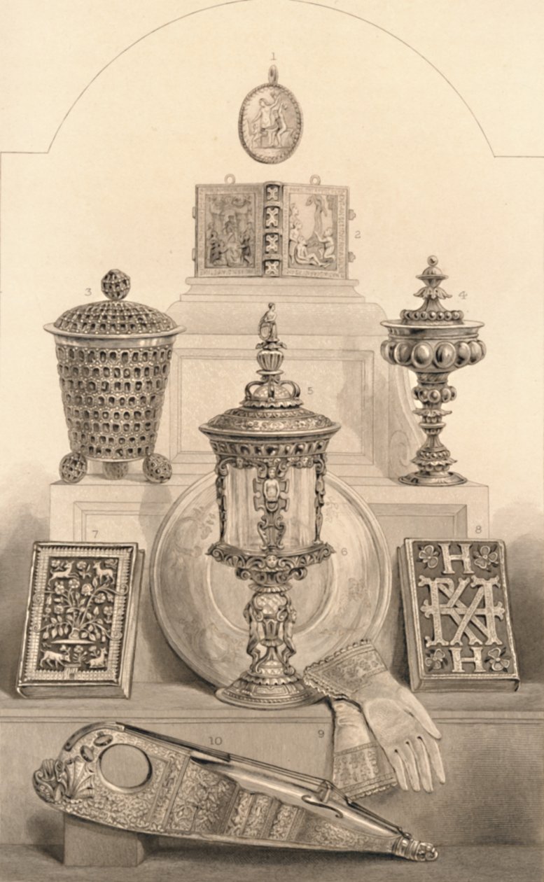 Erzsébet királynőhöz kapcsolódó ereklyék, 1886 alkotó: William Home Lizars