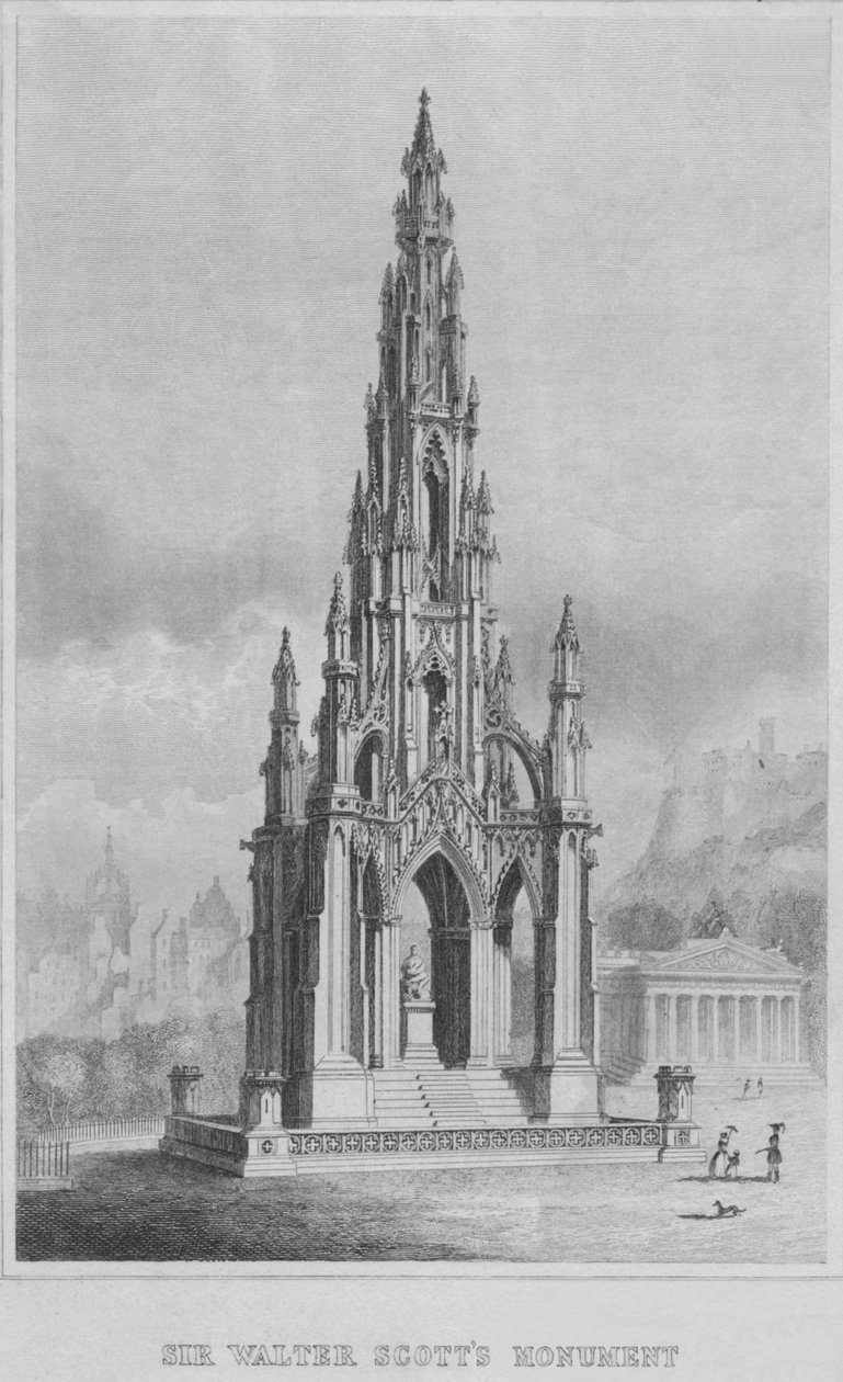 Sir Walter Scotts emlékmű, 1849-1853. alkotó: William Home Lizars